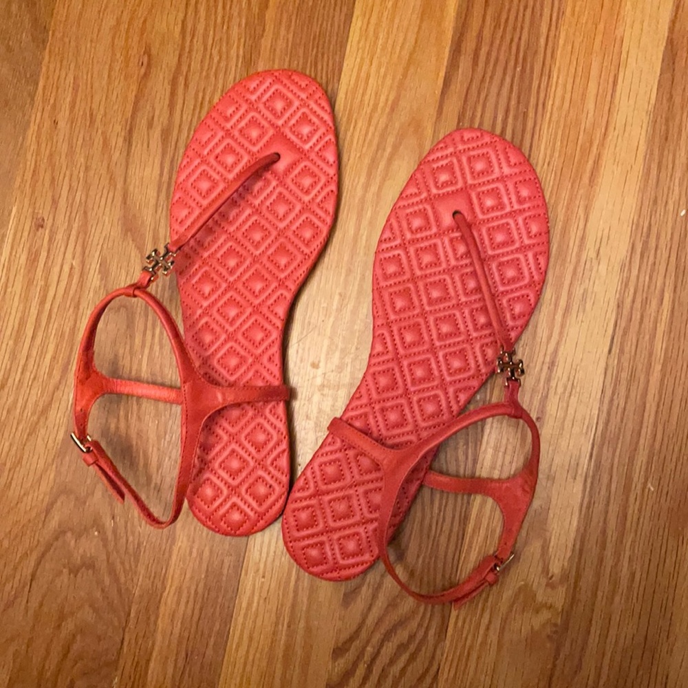 Tory Burch t-strap flat sandals